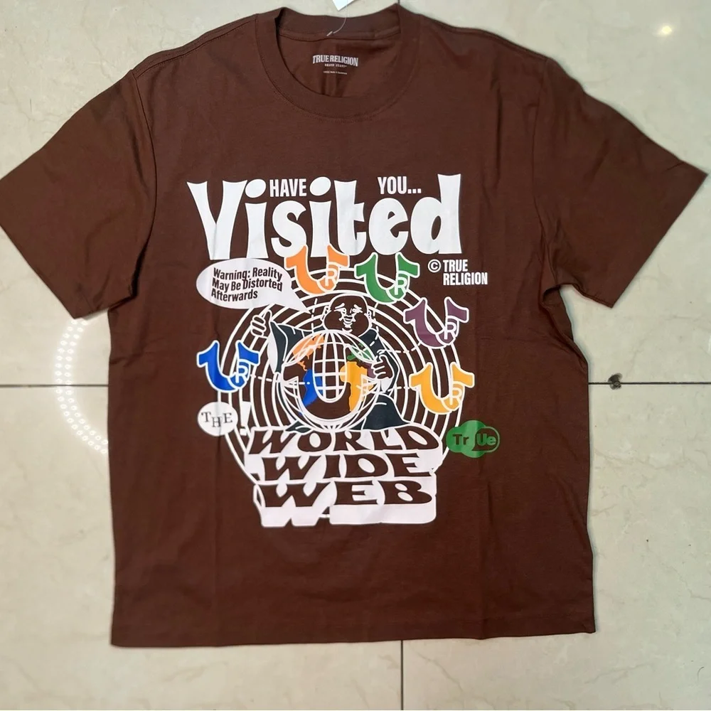Sz various True Religion Men's Distorted Print Graphic Tee